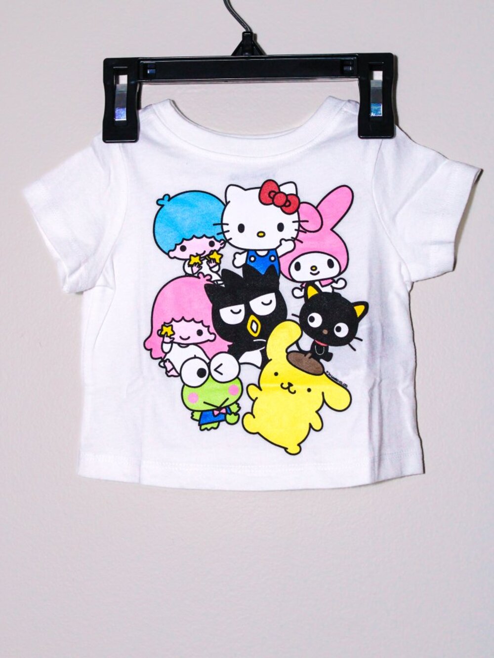 Sanrio and Friends Cotton Graphic Tee Short Sleeve White Baby 0-3 Months